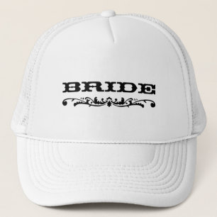 Western, der Braut Wedding ist Truckerkappe