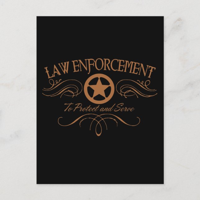 Western der Strafverfolgung Postkarte (Vorderseite)