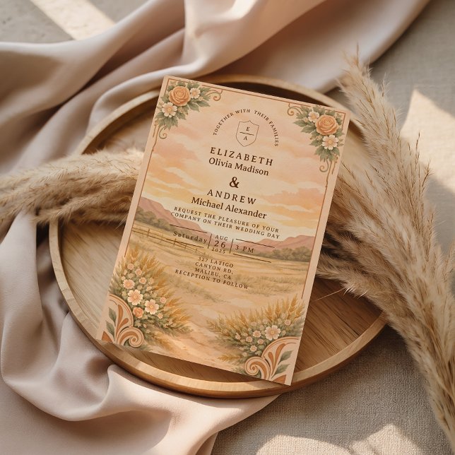 Western Desert Canyon Wedding Einladung (Von Creator hochgeladen)