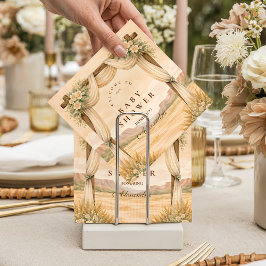 Western Desert Floral Arch Baby Shower Serviette