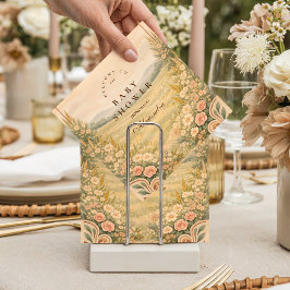 Western Desert Floral Baby Shower Serviette