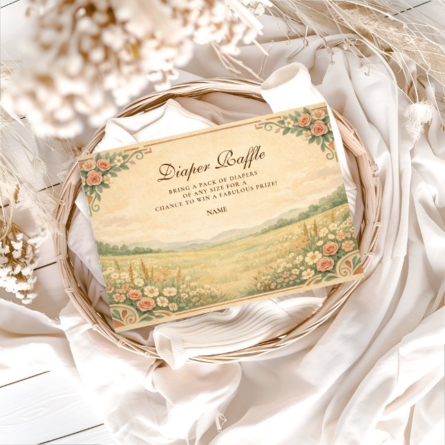 Western Desert Floral Diapper Raffle  Begleitkarte (Von Creator hochgeladen)