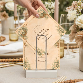 Western Desert Horseshoe Baby Shower Serviette