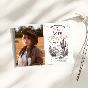 Western Desert Rodeo 30. Geburtstag Foto Einladung