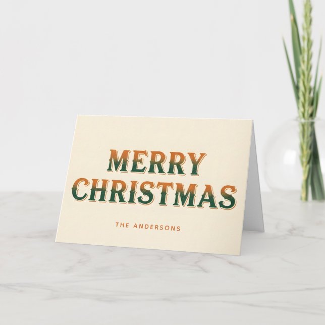 Western Desert Schrift Frohe Weihnachten (Vorderseite)