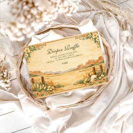 Western Desert Wildflower Diapper Raffle Begleitkarte