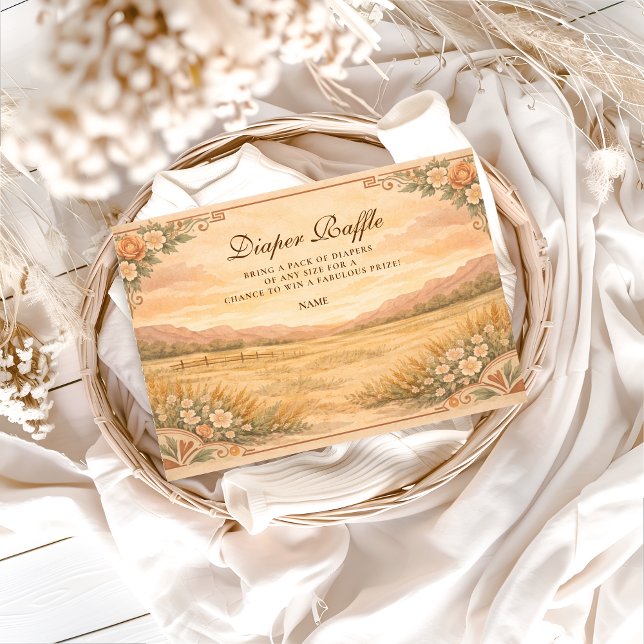 Western Desert Wildflower Diapper Raffle  Begleitkarte (Von Creator hochgeladen)