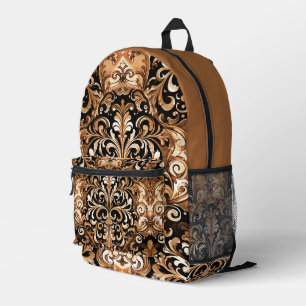 Western-Design mit Lederbespannung Bedruckter Rucksack