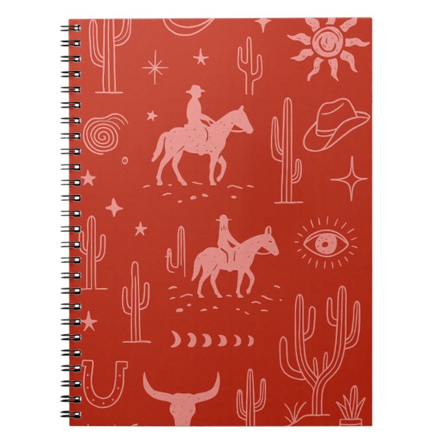 Western-Design-Notebook Notizblock (Vorderseite)