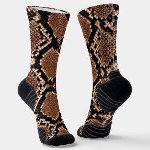 Western-Diamondback-Klapperschlangenhaut Socken