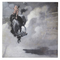 Western "Eine Staubwolke" Kunst von NC Wyeth