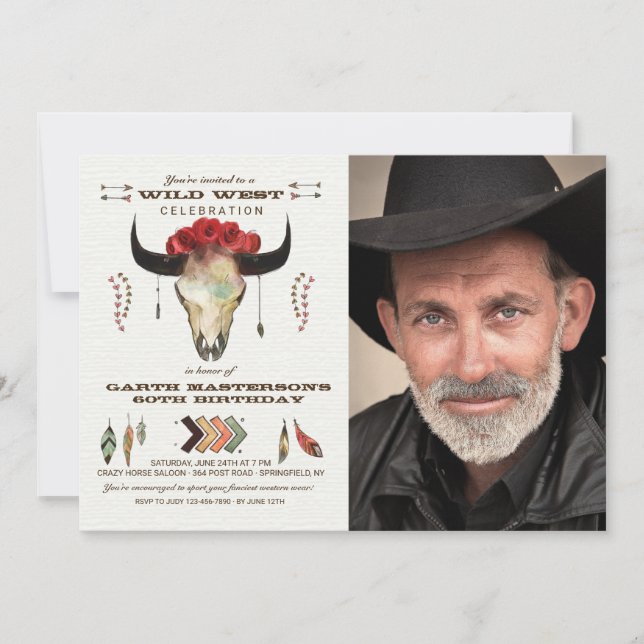 Western-Element-Foto-Einladung Einladung (Vorderseite)