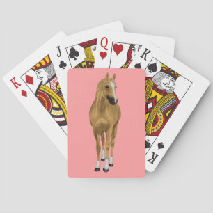 Western Equestrian Rosa Süße Pferd Spielkarten