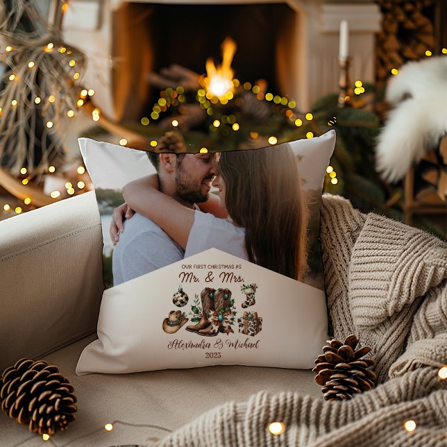 Western - Erste Weihnachten als Frau und Foto Kissen (Von Creator hochgeladen)