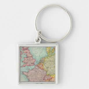Western-Europa-Kommunikation Schlüsselanhänger