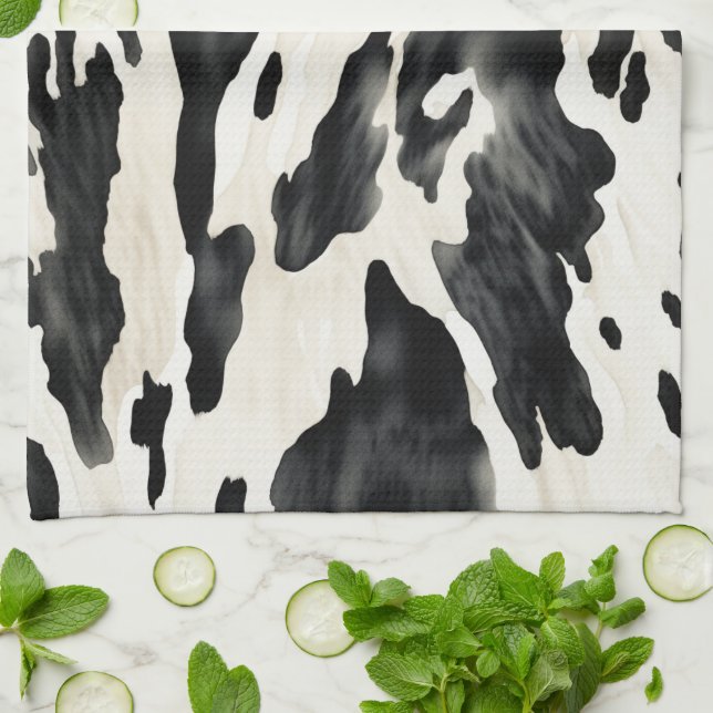 Western Farm Animal Cow Geschirrtuch (Gefaltet)