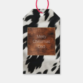 Western Farm Cowhide Geschenkanhänger