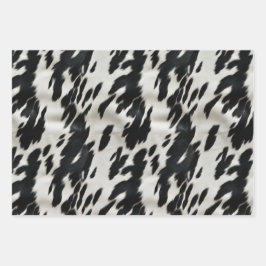 Western Farm Cowhide Geschenkpapier Set