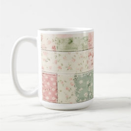 Western Farm Mint Pink Blumenquilts Muster Kaffeetasse