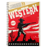 Western-Filme Marathon Retroposter Design-Layout