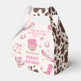 Western First Rodeo Cowgirl rosa Geburtstagsparty Geschenkschachtel