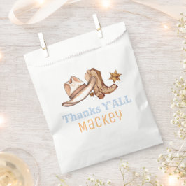 Western First Rodeo Geburtstagsparty-Platte Geschenktütchen