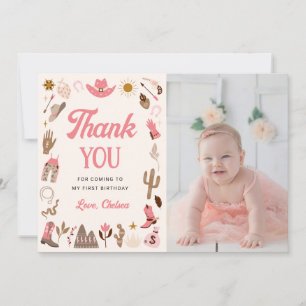 Western First Rodeo Wild West Cowboy Pink Geburtst Einladung