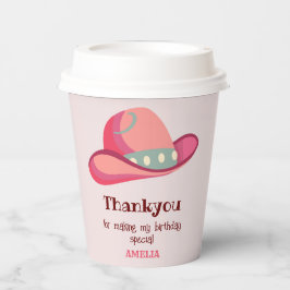 Western First Rodeo Wild West Cowgirl 1. Geburtsta Pappbecher