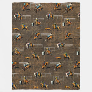 Western Fleece Blanket Rodeo Veranstaltungen auf b