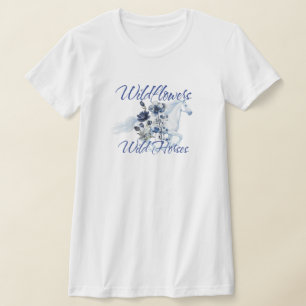 Western Flowers Pferde  T-Shirt