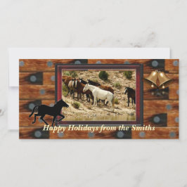 Western-Fotokarte Feiertagskarte