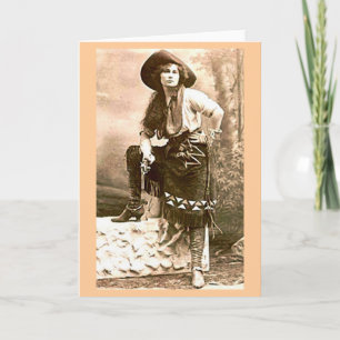 Western Frontier Woman Greeting Card Karte