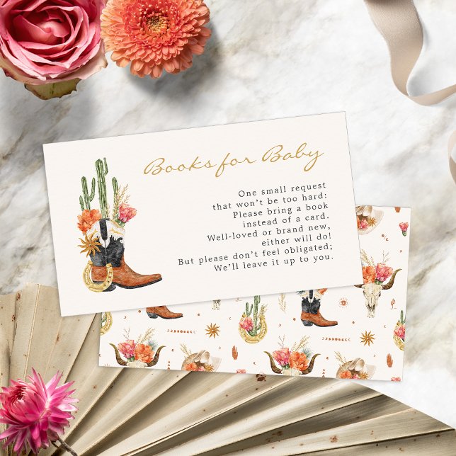 Western für Baby Begleitkarte (Boho Western Books For Baby Enclosure Card by Painted Paperie
)