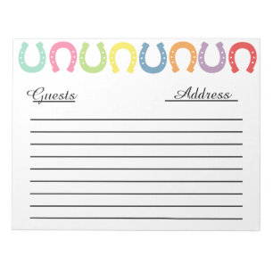 Western Gast/ Memory Book Note Pad Notizblock