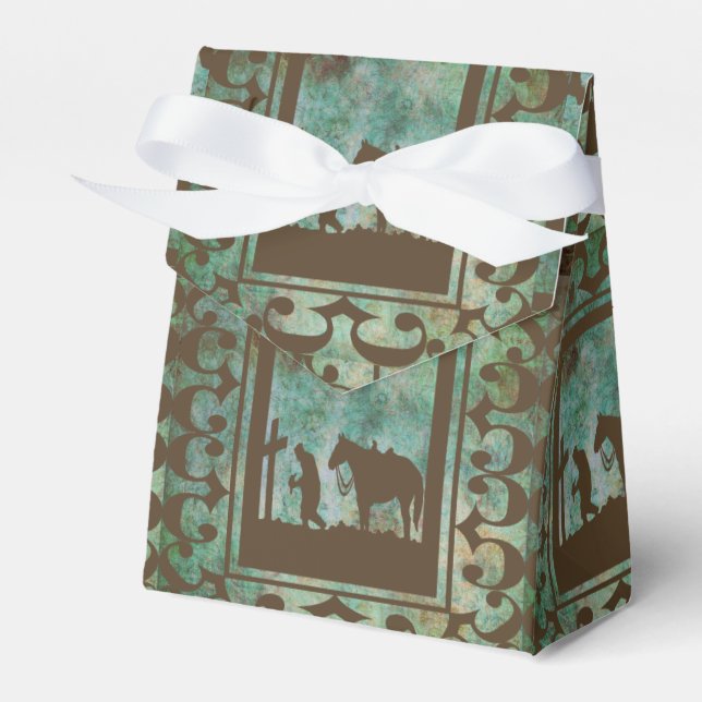 Western Gastgeschenk Geschenkboxen Cowboy Gebet Geschenkschachtel (Vorderseite)