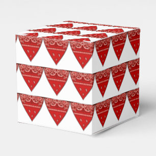 Western-Gastgeschenk oder Geschenkboxen-RotBandana Geschenkschachtel