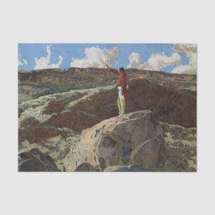 Western "Gebetsgebet" Art von Walter Ufer Seidenpapier