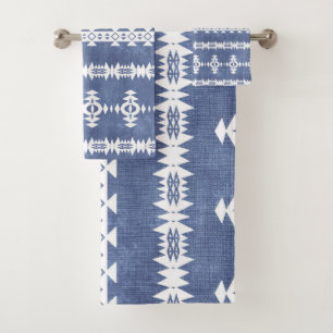 Western Geo Pattern Badhandtuch Set