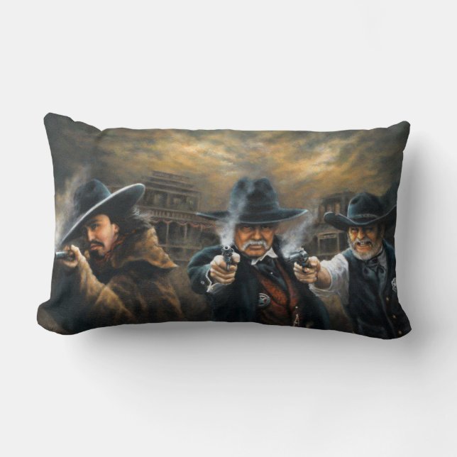 Western-Gerechtigkeits-Kissen Lendenkissen (Vorderseite)