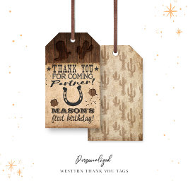 Western Gewollt Geburtstag Danke Tags Geschenkanhänger