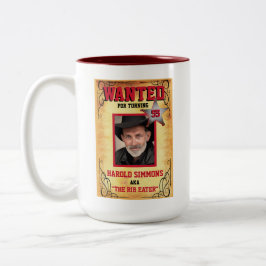 Western Gewollt Poster-Tasse Zweifarbige Tasse