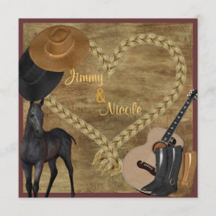 WESTERN GITAR MULTI-PURPOSITION EINLADUNG