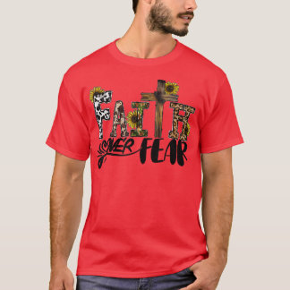 Western Glaube über Angst Cowide Sonnenblume Fa. T-Shirt