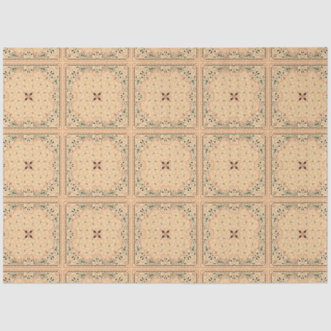 Western Gold Bandana Decoupage Seidenpapier (Vorderseite)