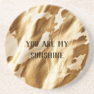 Western Goldcreme Getränkeuntersetzer