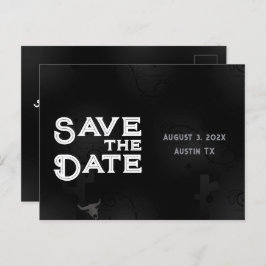 Western Gothic Save the Date Postkarte