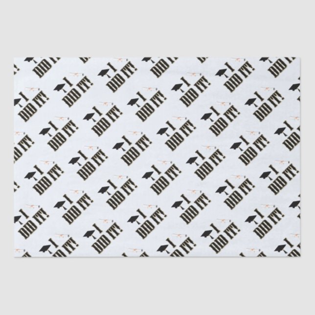 Western Grad Cap und Diploma Abschluss Seidenpapier (Vorderseite)