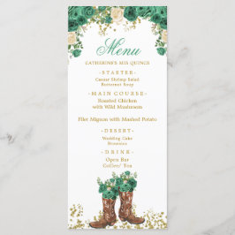 Western Green Hunter Charra Mis Quince Menü Menükarte