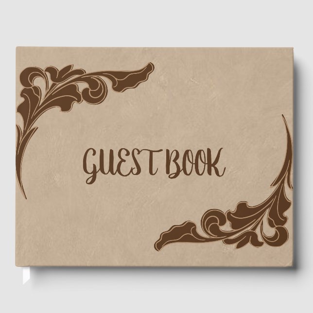 Western Guest Book Gästebuch (Vorderseite)