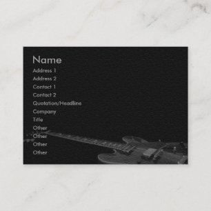 Western Guitar Business Card Visitenkarte